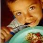 Brazilian child gets food