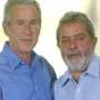 American and Brazilian presidents George W. Bush and Luiz Inácio Lula da Silva
