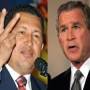 Presidents Chavez of Venezuela and Bush of the United States