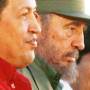 Cuba's Fidel Castro with Venezuelan President Hugo Chavez