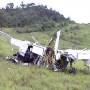 Twin-engine plane that crashed in Bahia, Brasil