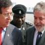 Paraguayan president Duarte with Brazilian president Lula