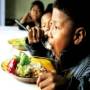 Brazil's Guarani Indian children eat at school
