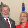 Brazilian President Lula and his Chilean colleague Bachelet