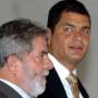 Brazilian president Lula meets his Ecuadorian counterpart Rafael Correa