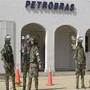 Bolivian police guards Petrobras installations in Bolivia
