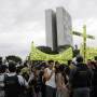 Brazilian students protest in capital Brasília