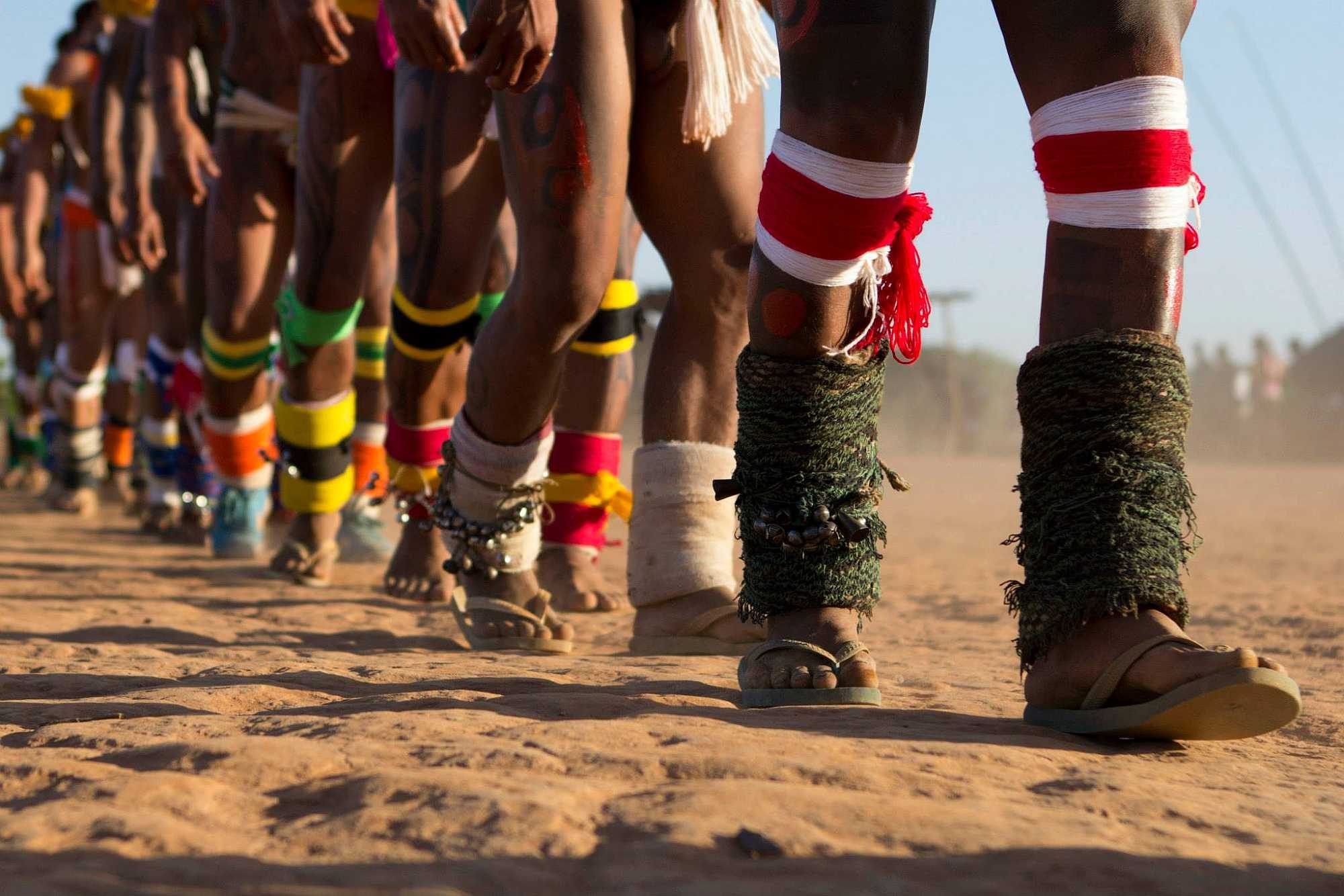 Brazilian Indians celebrating the Kuarup - Photo by ABr