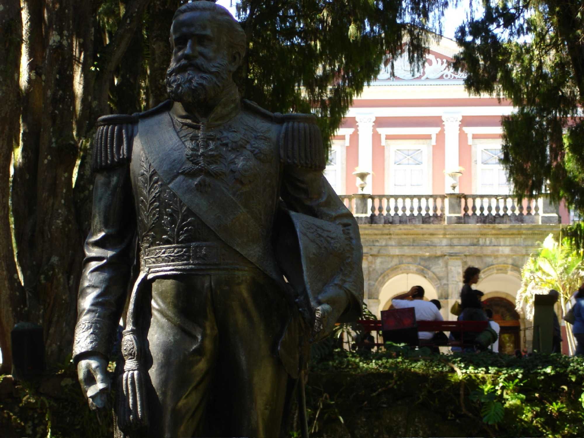 Statue of Brazilian emperor Dom Pedro II in Petrópolis, Rio de Janeiro