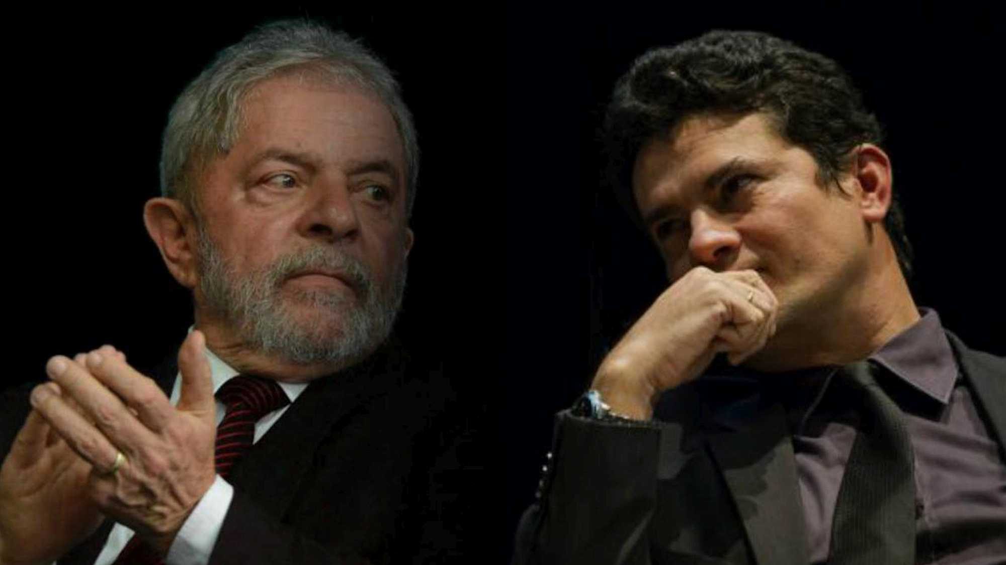 Former president Lula and judge Sergio Moro