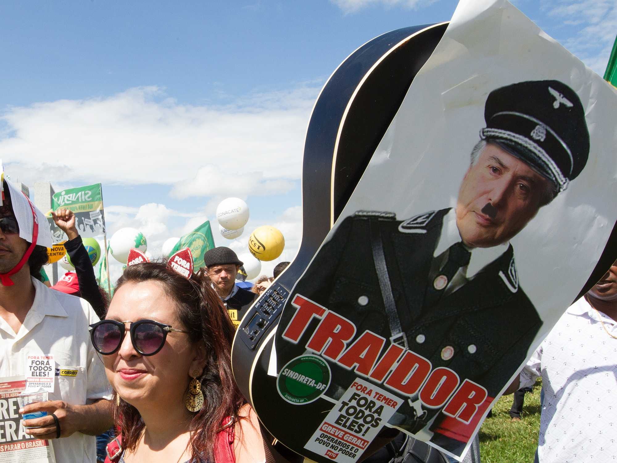 Protest against Temer in Brasília - Lula Marques/Ag PT