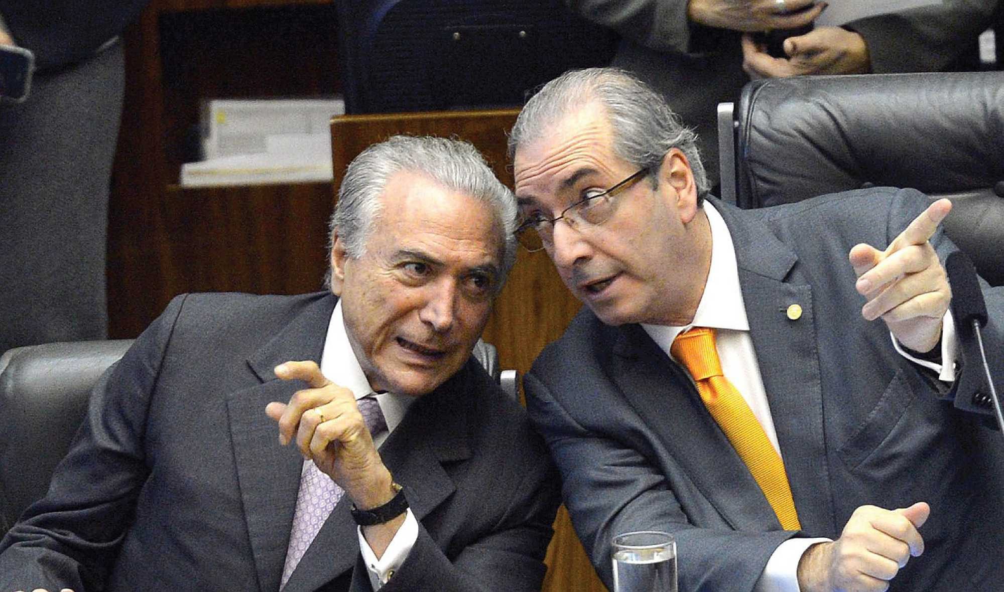 Michel Temer and Eduardo Cunha