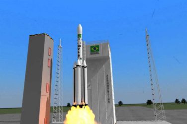 Launching of the VLS-01 rocket from Alcântara Launch Center