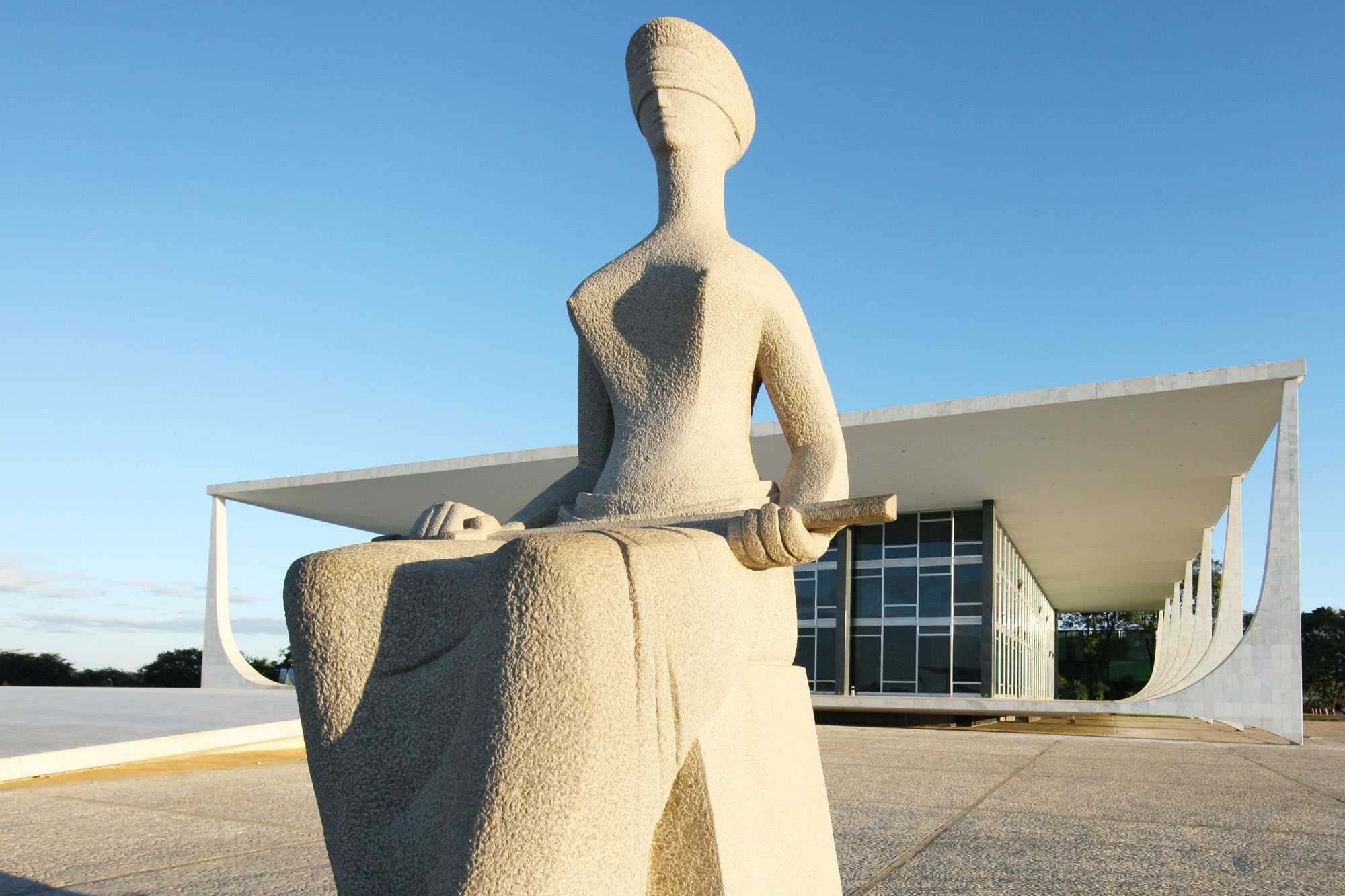 Justice statue in front of the Supreme Court building in Brasília - Photo: SCO/STF