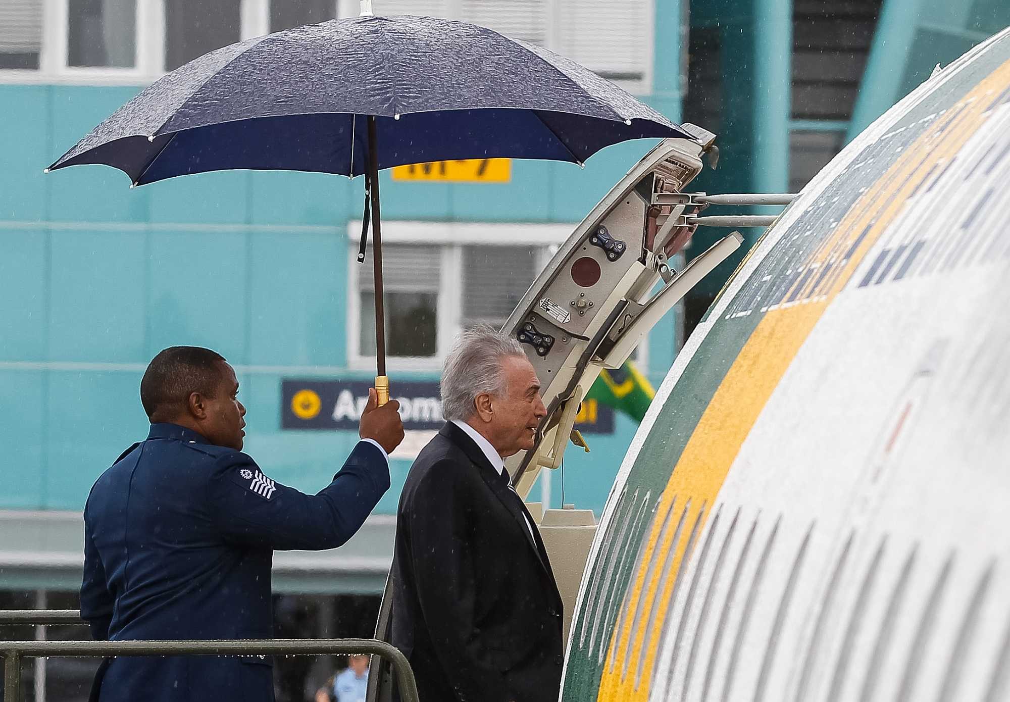 President Michel Temer leaves Norway to go back to Brazil - Beto Barata/PR