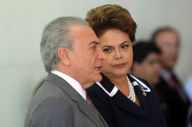 President Michel Temer and his predecessor Dilma Rousseff - EBC