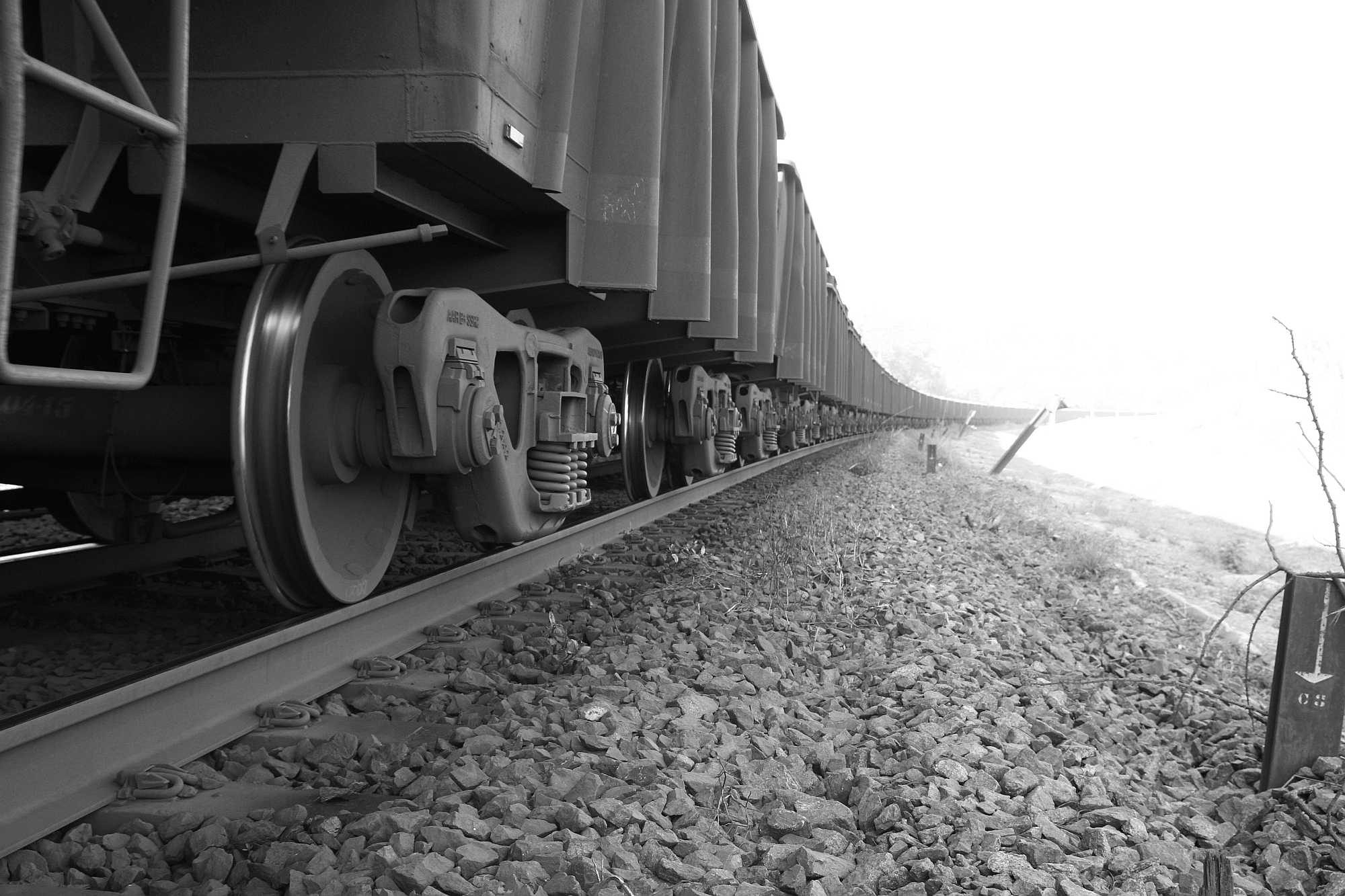 Train that carries ore from company Vale in Parauapebas