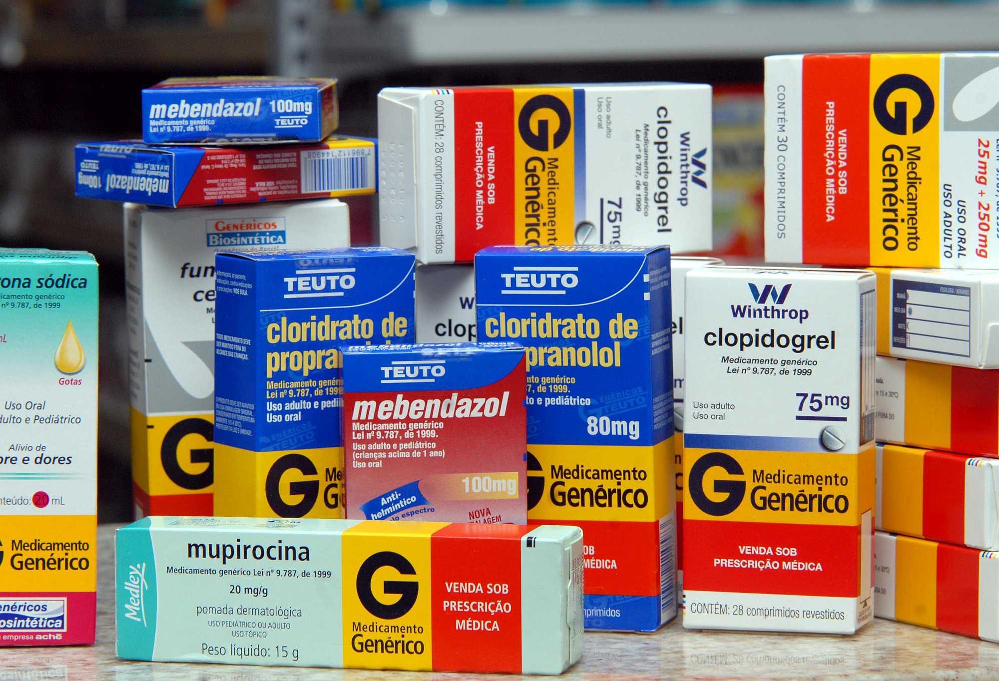 Generics have special packaging in Brazil - Photo by ABr