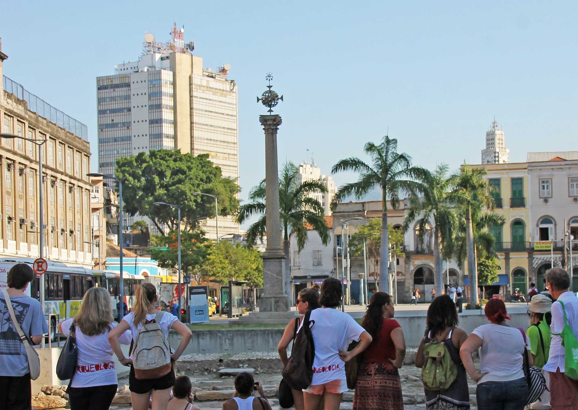 Group visits Valongo wharf, now a UN heritage site