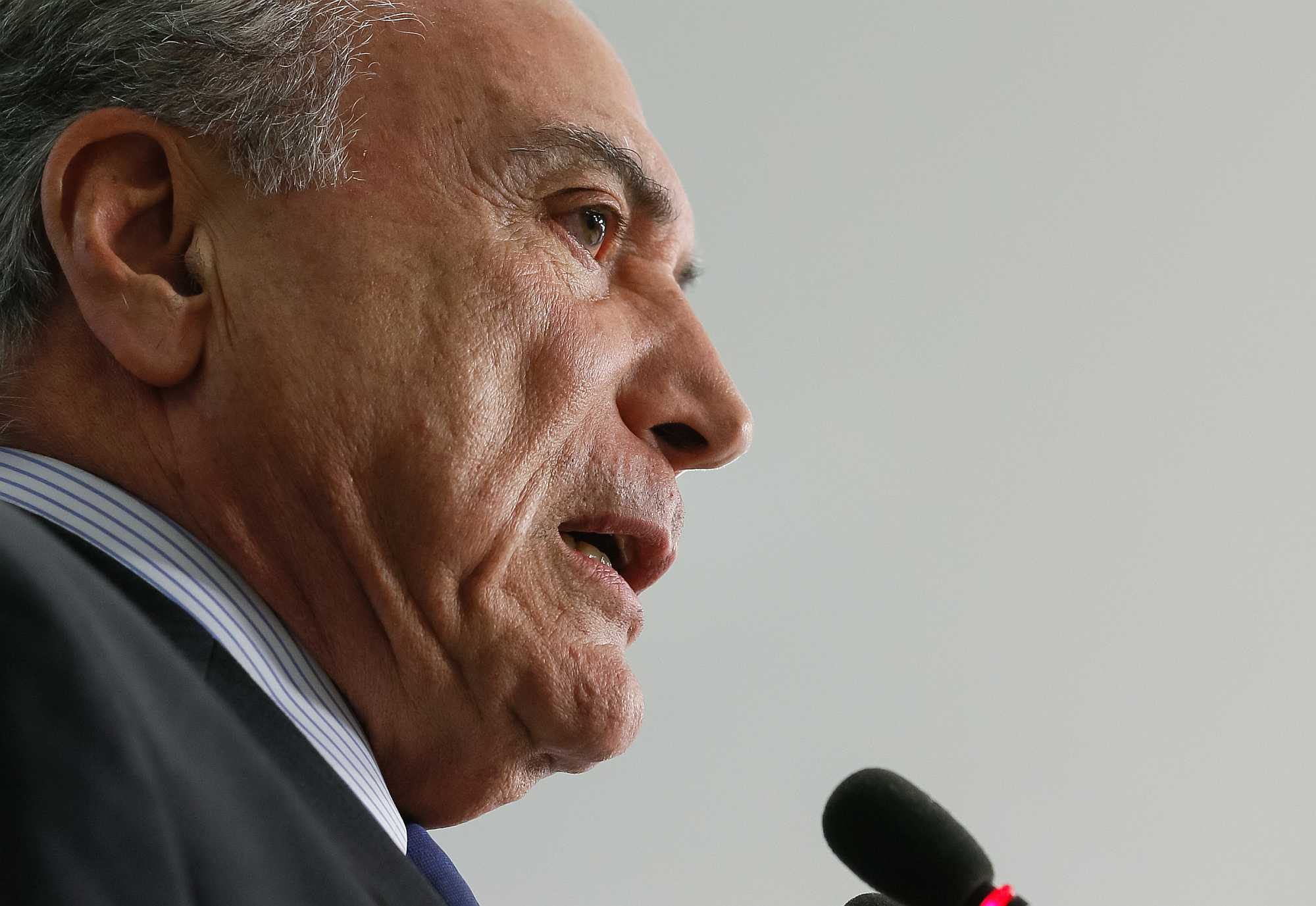 President Michel Temer talks in Brasília - Beto Barata/PR
