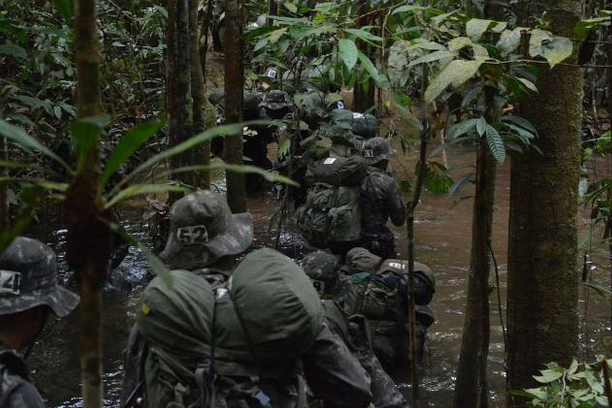 Students in the Jungle Operations Course train in an area inside the Amazon jungle for 10 weeks - Photo: COMSOC CIGS Team
