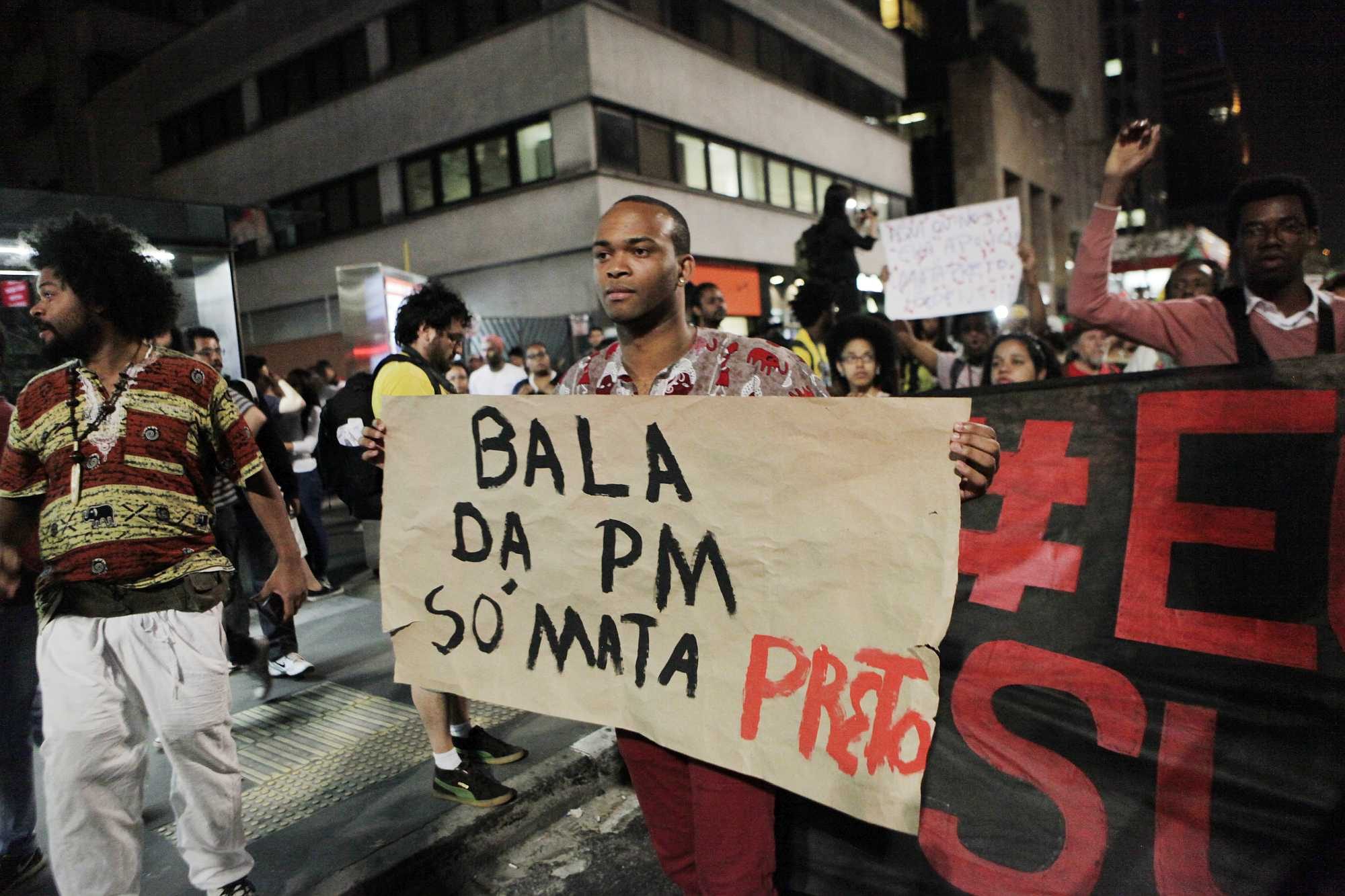 March pro black right. The police bullets only kill blacks - Oswaldo Corneti/Fotos Públicas