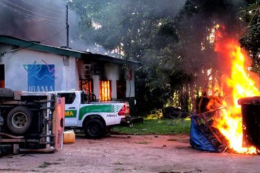 Armed men set fire to environmental agency buildings in Brazil's Amazon region