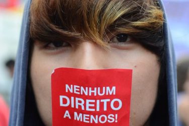 Protesting against reform of Social Security - Rovena Rosa/ABr