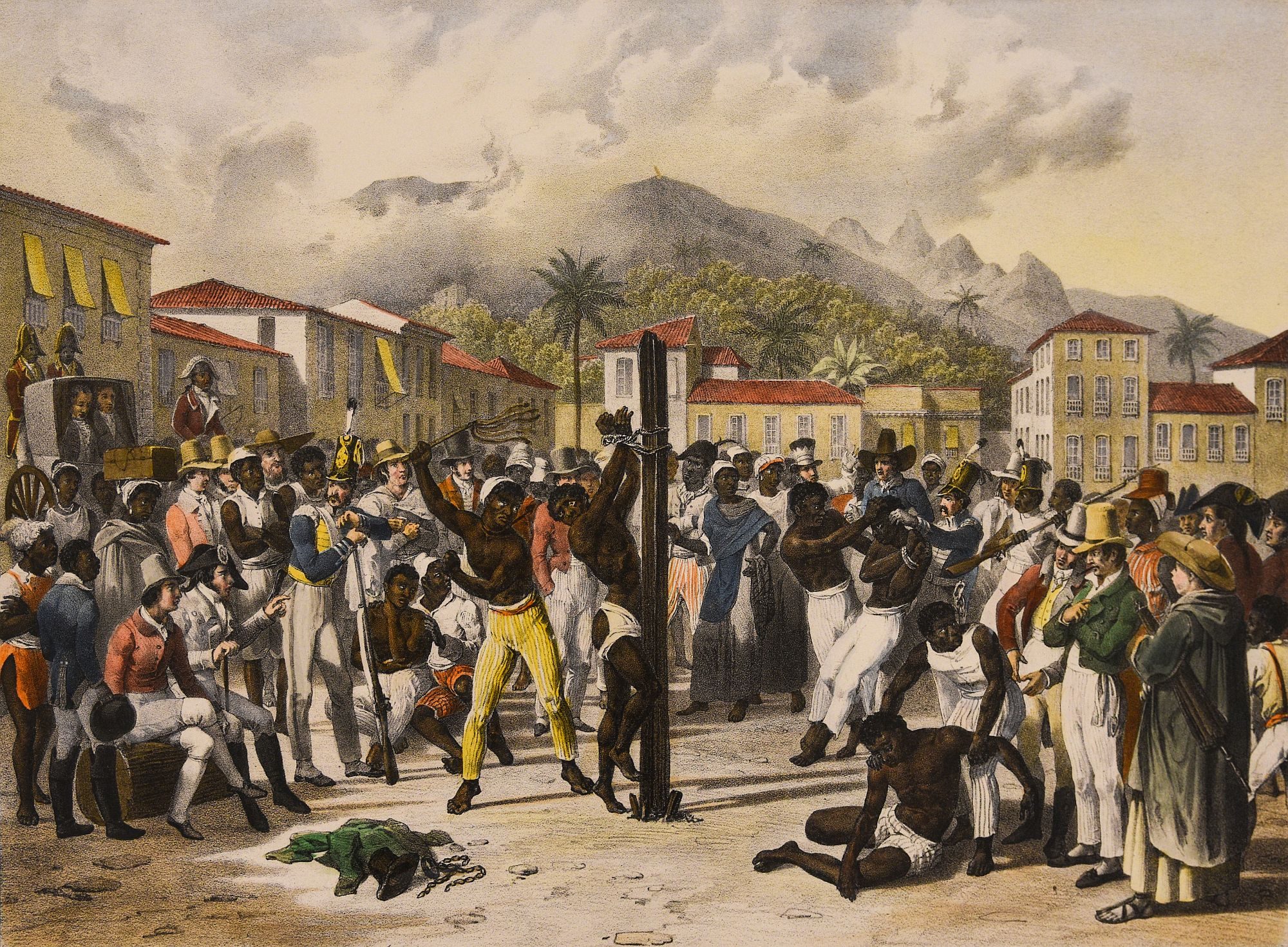 Slavery in Brazil by German painter Johann Moritz Rugendas, Voyage Pittoresque Dans Le Brésil