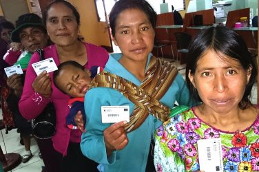 Guatemalan women fleeing their country