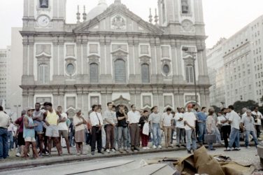 The Candelária massacre. Picture from Jornal do Brasil
