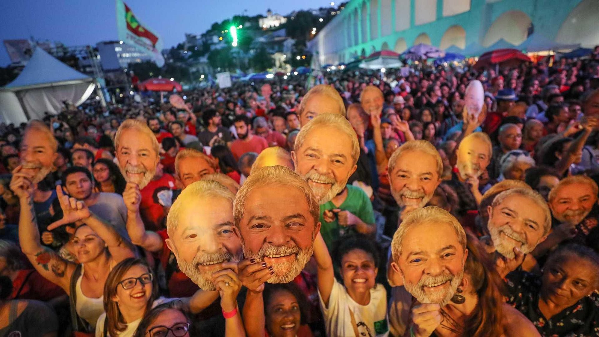 Rally asking for Lula's freedom. Photo: Ricardo Stuckert