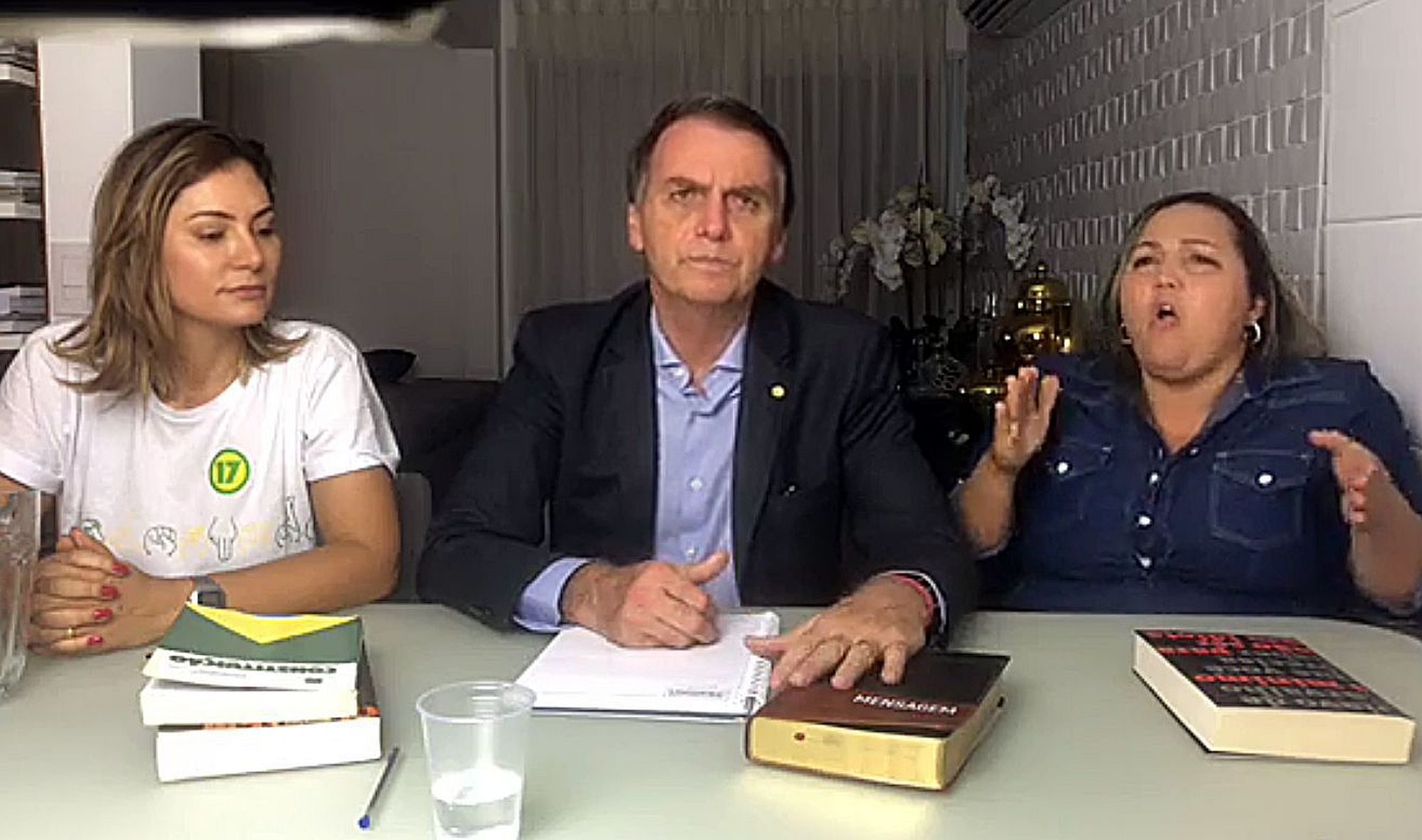 President elect Jair Bolsonaro talks to the nation after his victory is announced - Social Networks