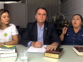 President elect Jair Bolsonaro talks to the nation after his victory is announced - Social Networks