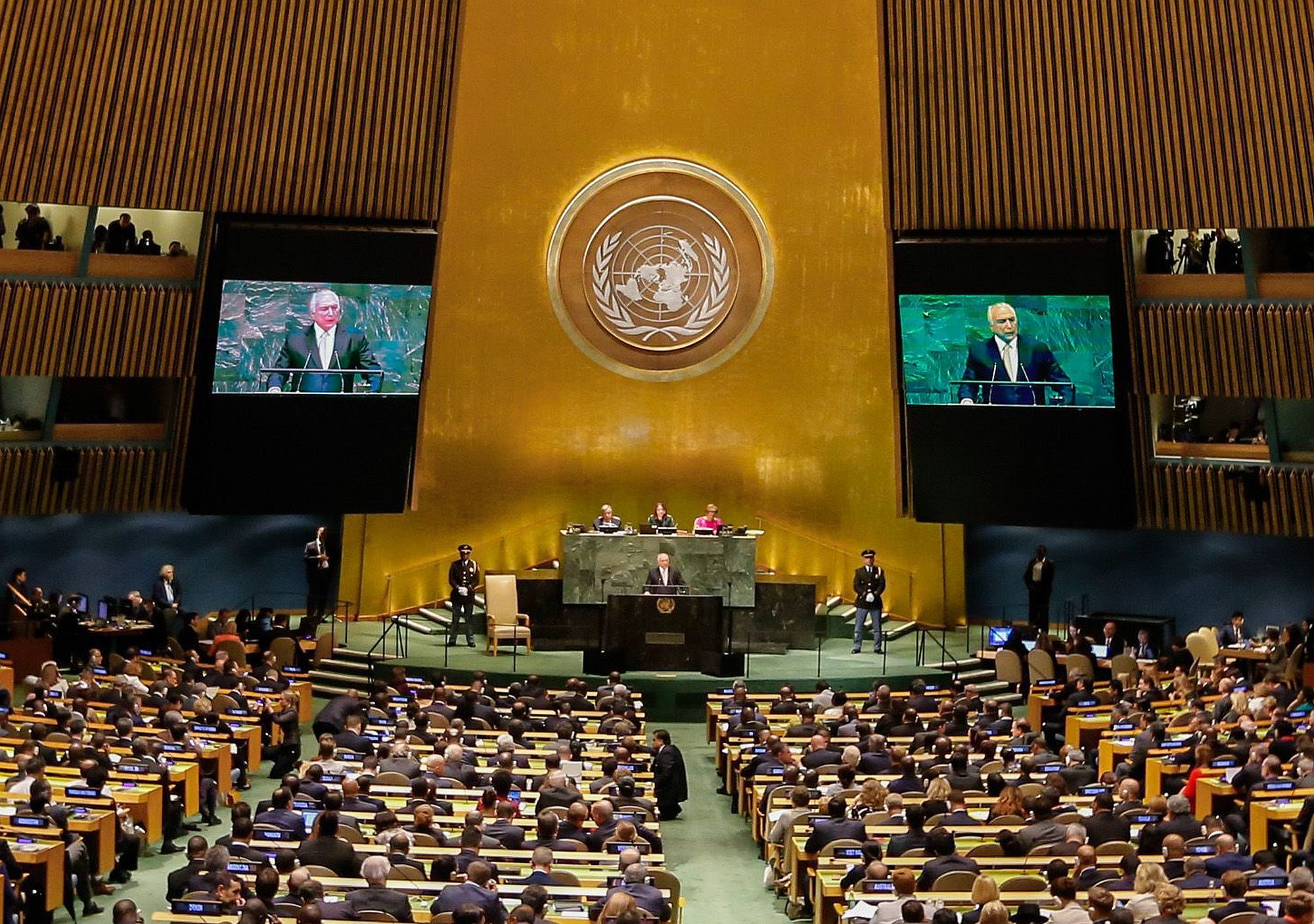 President Michel Temer addresses the opening of the 73rd General Assembly of the United Nations (UN) in New York - Cesar Itiberê/PR