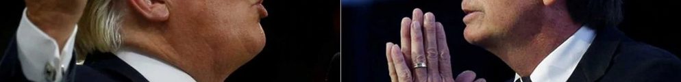 Trump and Bolsonaro engaged in a bromance