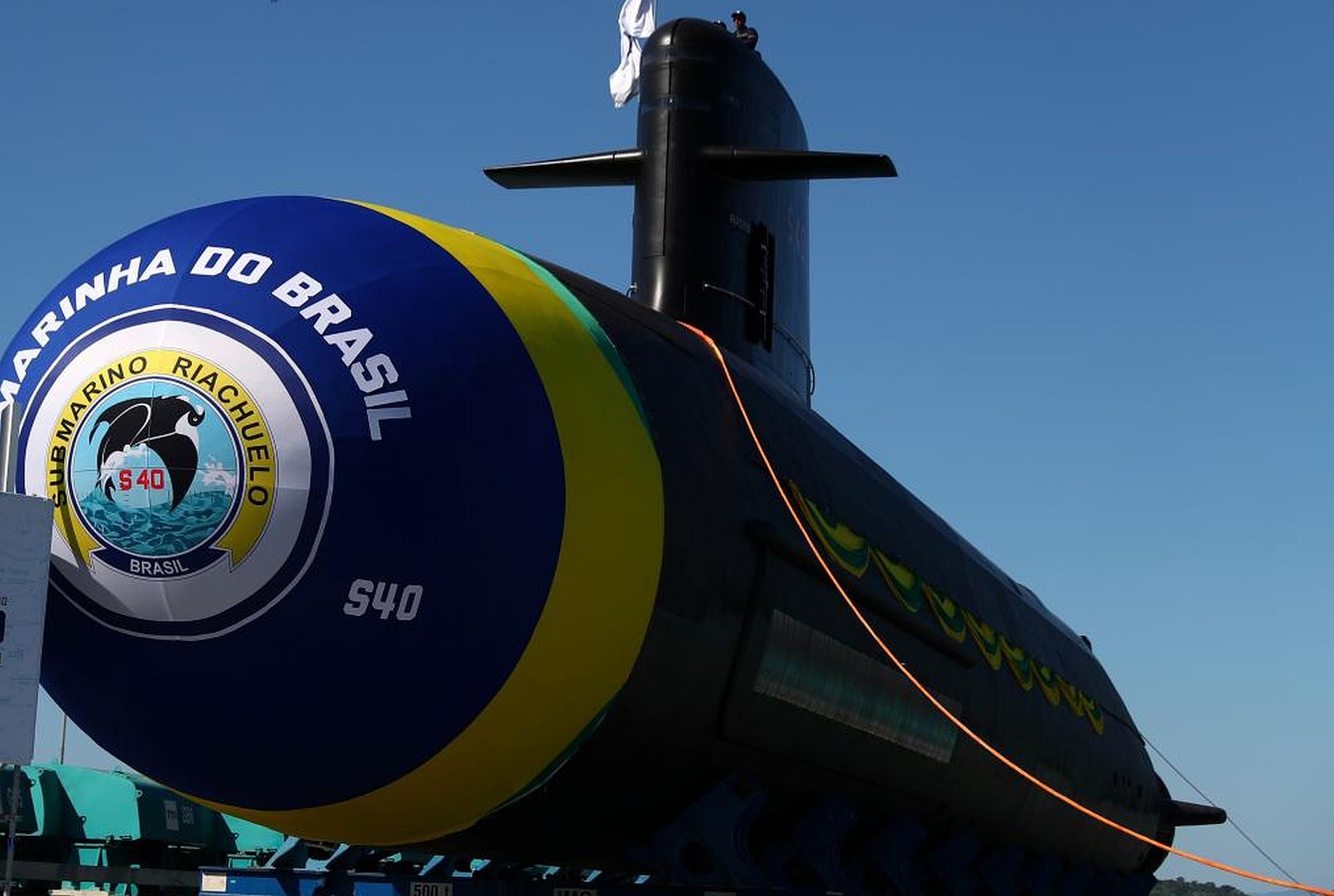 The Riachuelo is the first of four conventional submarines Brazil plans to launch.