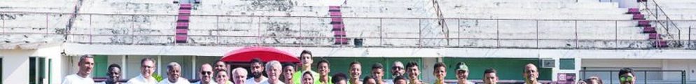 Generation Amazing, United Nations Office on Drugs and Crime and Flamengo FC officials with participants of soccer classes for poor kids in Rio.