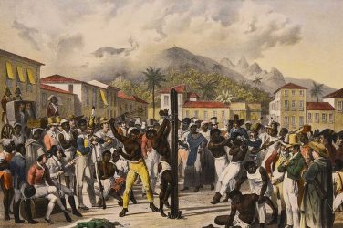 Punishment of a slave in Brazil, picture by Mauricio Rugendas (circa 1830) - Public domain