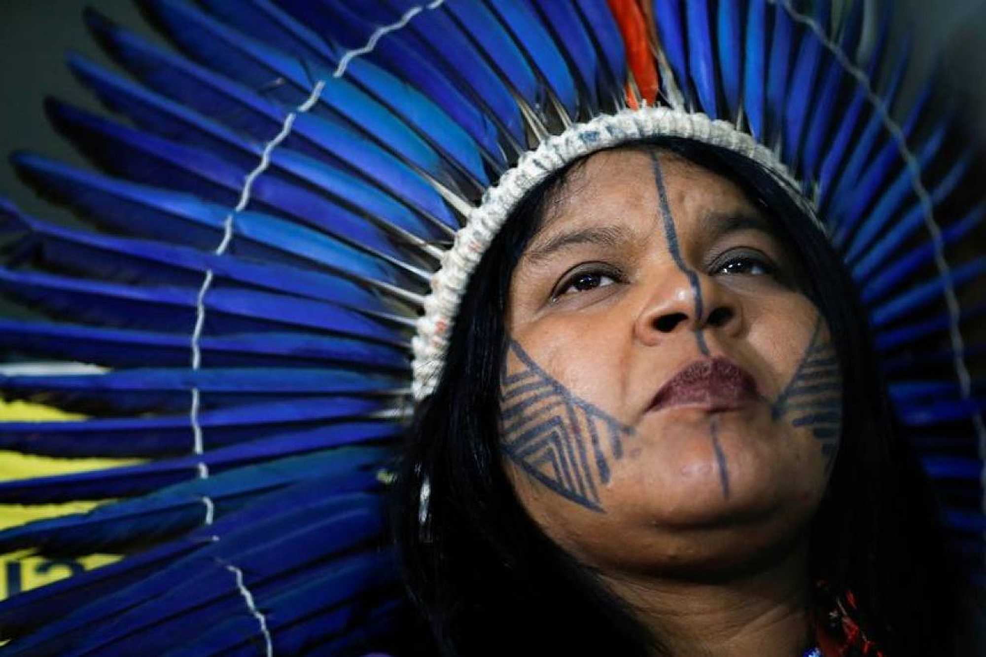 Indigenous Leader Sonia Guajajara of the Guajajara tribe. Reuters