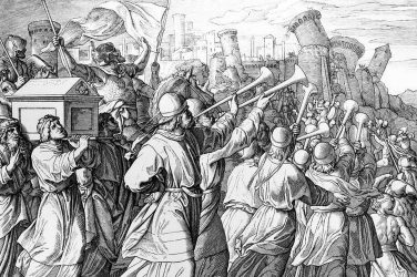 Trumpeting the past? The Bible has conflicting narratives over the conquest of Canaan. Wikimedia Commons