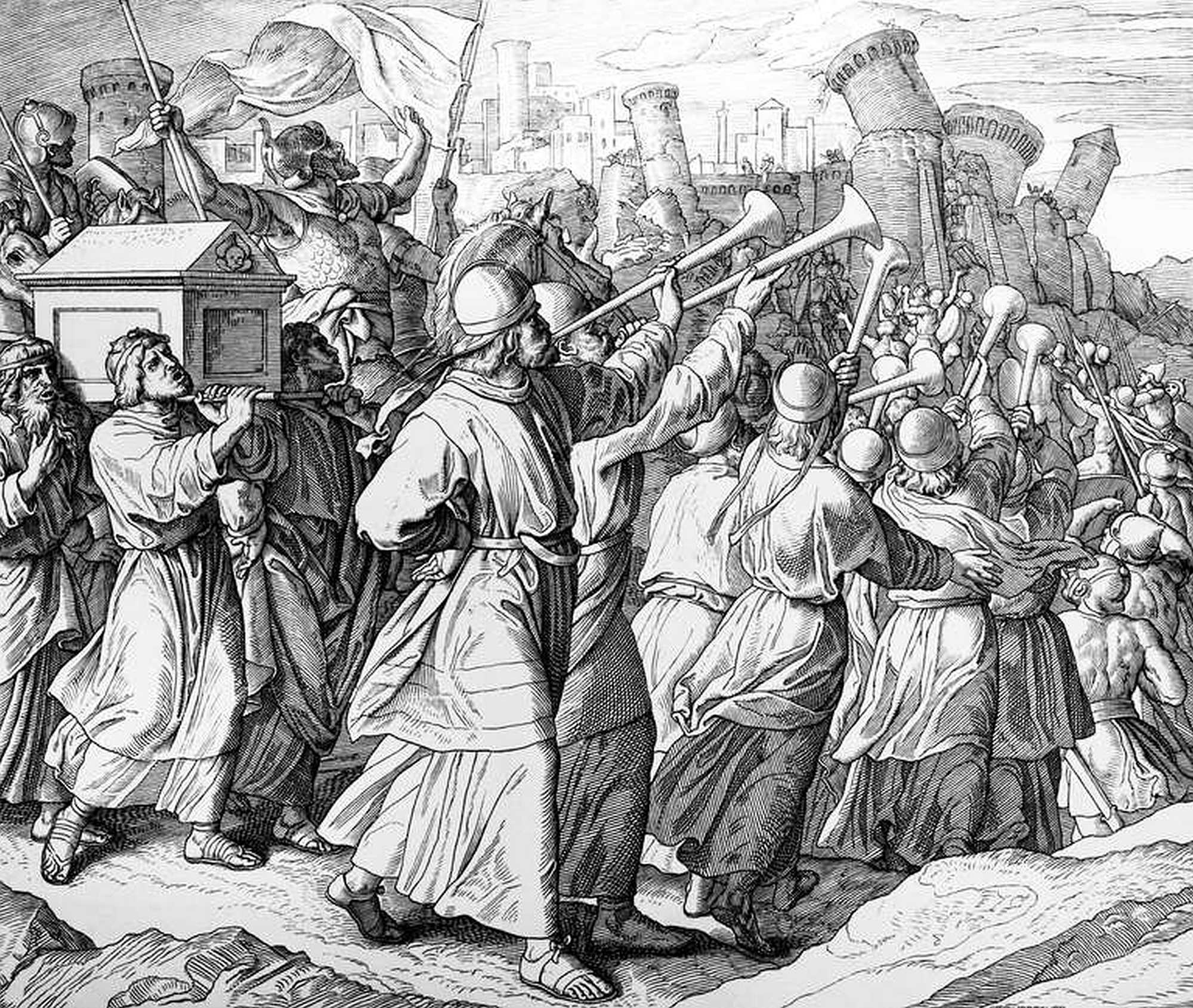 Trumpeting the past? The Bible has conflicting narratives over the conquest of Canaan. Wikimedia Commons