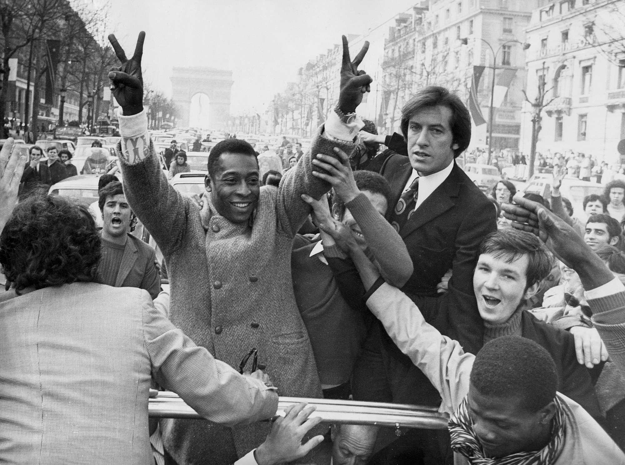 Here Pelé is shown in 1971, in Paris. (AP Photo/Levy)