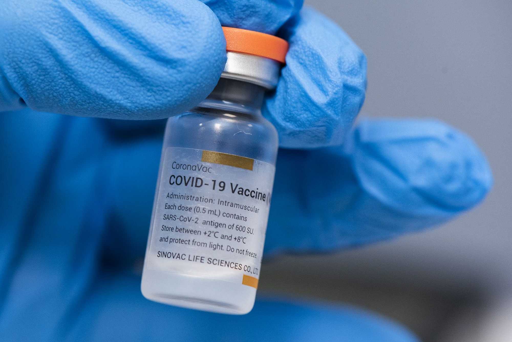 Coronavac, the Brazilian-produced vaccine used in the study