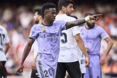 Vinícius Júnior is making the point, but are soccer’s governing bosses getting it? Aitor Alcalde Colomer/Getty Images
