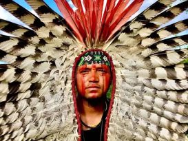 Indigenous chief Merong Kamakã Mongoió led a group settled in Brumadinho. Photo: Alenice Baeta