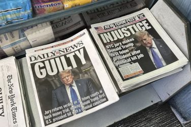 Two New York tabloids give opposing interpretations to Trump's conviction